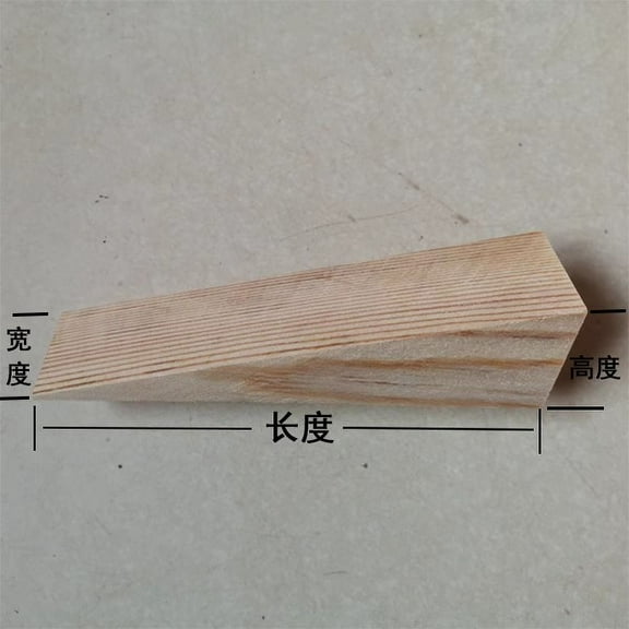 HEMOTON 4pcs Handmade Wooden Door Stopper Wedge for Heavy Doors Floor Stopper