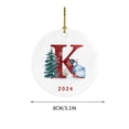 thumbnail image 3 of Holloyiver Personalized Christmas Initial Monogram Ornaments, 2024 Custom Christmas Ornament Gifts, Keepsake Acrylic Xmas Tree Decor for Families Friends, Christmas Ornament Decoration, 3 of 7