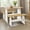 Natural/White, variant on Koby Home 3 Piece Casual Dining 2-Tone Natural/White Solid Pine Wood Kitchen Table Set with 2 Benches, Kitchen Dining Set