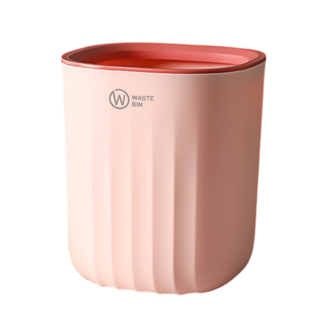 EGNMCR Desktop Trash Can Desktop Plastic Waste Bin For Home Office Kitchen Vanity Tabletop Green Gold garbage can