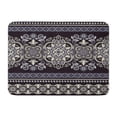 thumbnail image 1 of SIDONKU Border Striped Floral Paisley Pattern Mandala Drawing Able Flower Doormat Floor Rug Bath Mat 23.6x15.7 inch, 1 of 1