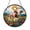 Acrylic 3.5 Inch, variant on Decorative Heart with Wings Faux Stained Glass Window Hanging