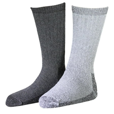 Woolrich Men's Ultimate Merino Wool Extreme Cold Socks 2pk Charcoal & Grey (Best Socks For Extreme Cold)