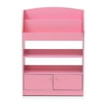 thumbnail image 2 of Furinno KidKanac Kids Bookshelf, 4 Tier with Cabinet, Pink, 2 of 7