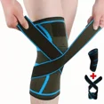 thumbnail image 3 of 1 Par Rodilleras Elásticas Deportivas Compresion Para Gym, 3 of 8