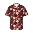 thumbnail image 2 of Picia African Women A Gentle Cotton Regular Fit Short Sleeve Casual Hawaiian Shirt for Men-X-Large, 2 of 8