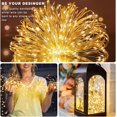 thumbnail image 2 of Guirnalda de luces YZhouD a pilas (2 unidades, 5 m, 50 LED, alambre de cobre plateado, luces brillantes para Halloween, Navidad, dormitorio, interior, exterior, boda, dormitorio, decoración (blanco, 2 of 7