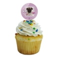 thumbnail image 5 of Cute Pug Puppy Dog Love Cupcake Picks Toppers Decoration Set of 6, 5 of 7