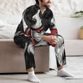 thumbnail image 7 of Wukai Independence Day Collie Men's Long Sleeve Pajama Set,Long Sleeve Mens Sleepwear with Pockets & Front Fly-, 7 of 7