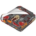 thumbnail image 2 of Salouo BBQ Icons Print Bed Blankets,Flannel Blanket Comfortable Air Conditioning Blanket Lightweight Blanket for Sofa Bed Travel & Couch -40"x30", 2 of 8