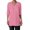 Pink, variant on Vivianyo HD Women's V Neck Patch Pocket Tunic Shirt, Cuffed Three Quarter Sleeve Long Line Blouse for Women, Fall Oversized Long Top for Casual Errands and Weekend Trips, Sizes S-3XL