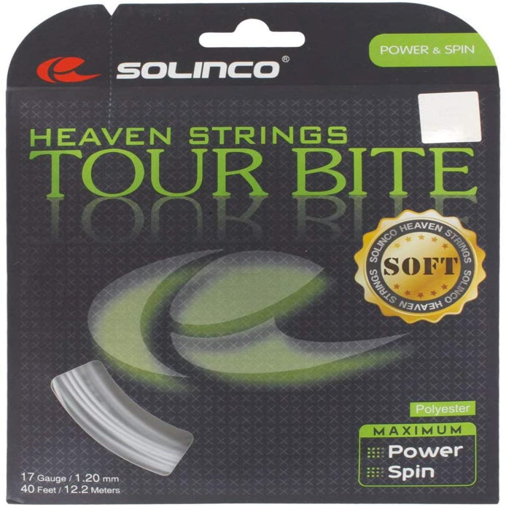 SOLINCO 182641 Tour Bite Soft Tennis String Light Silver for sale online 