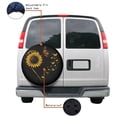 thumbnail image 4 of KAKALAD Sunflower And Butterflies 01 Spare Tire Cover Universal Vehicle Accessories Buckle Car Tools 14”in, 4 of 6