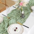 thumbnail image 4 of Table Runner Translucent Tablecloth Solid Color Design Machine Washable Non-Fading Dinning Table Mat Tablecloth Party Decoration, 4 of 8