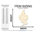 thumbnail image 2 of Unfinished Wood Genie Shape 24" / 3/4", 2 of 3