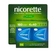 Nicorette Nicotine Lozenges, Quit Smoking Aid, Mint, 4mg, 160 Count