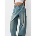 thumbnail image 3 of Michellecmm  Women Wide Leg Denim Pants Loose Vintage Distressed Jeans Trousers, 3 of 9