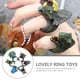 thumbnail image 2 of 6 anillos de animales para niños, juguetes para fiestas infantiles, bolsas de golosinas, rellenos y premios para el aula., 2 of 8