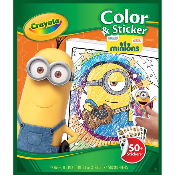 Crayola Color And Sticker Pages, Minions