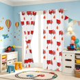 thumbnail image 3 of Erosebridal Fire Truck Blackout Curtains, Firefighter Window Curtains Pack of 2 (38x45 Each), 3 of 5
