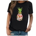 thumbnail image 2 of DPTALR Chemises Décontractées pour Femmes à Manches Courtes Imprimées Tee-Shirt Ample Tunique Blouse, 2 of 4