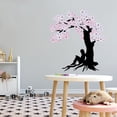 thumbnail image 2 of Floral DIY Wall Art -Cherry Blossom Themed Tree Wall Decals -Home Living Room Nursery Bedroom Decoration Floral Themed- Easy To Apply Vinyl Wall Decal - Art Removable Wall Sticker-Size: 27" x 30"., 2 of 4