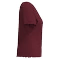 thumbnail image 3 of GEORGE G BLUSA CV ML TEXTURA C BOTONES VINO, 3 of 4