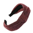 thumbnail image 2 of Fulijie Fashion Bow Knot Women Bright Silk Head Hoop Simple Sweet Girls Hair Headbands Pink, 2 of 2