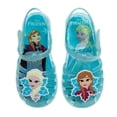 thumbnail image 1 of Sandalias Jelly de Disney Frozen Elsa Anna para niñas, color azul aguamarina, 1 of 6