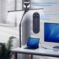 thumbnail image 2 of CAALOGT LED Desk Lamp, Dual Head 3-Light with Remote Control and Stepless Dimming, 2 of 9
