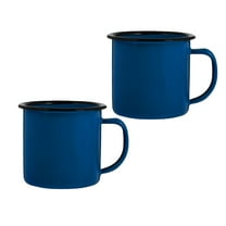 ACDANC Coffee Mug,2Pcs Flat Bottom Coffee Mug Coffee Travel Mug with Anti-scalding Handle Vintage Cup for Coffee