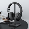 thumbnail image 4 of Soporte universal para auriculares, extraíble, para escritorio, para todos los tamaños de auriculares, color negro, 4 of 10