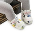 thumbnail image 6 of URMAGIC Prewalker Toddler Snow Boots Soft Anti-Slip Sole Warm Fleece Winter Newborn Crib Shoes for Infant Baby Boys Girls 12-18 Months, 6 of 9