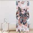 Bathroom Shower Curtain Vintage Butterfly, Waterproof Fabric Shower
