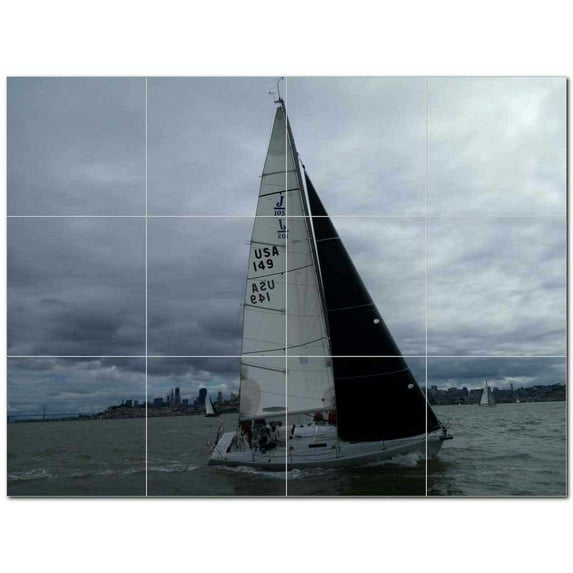 Boat Ship Ceramic Tile Mural Kitchen Backsplash Bathroom Shower 400181-XL43