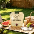 thumbnail image 3 of Portable Foldable Water Container with Spigot, 5 Gallon Large Capacity Camping Water Bag, Outdoor Hiking Hydration Storage Tank, BPA Free Food Grade, Leakproof Faucet, Emergency Ready, Khaki, 3 of 6