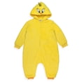 thumbnail image 5 of Looney Tunes Union Suit Toddler Tweety Bird Kigurumi Full Zip Pajamas, 5 of 6