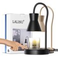 thumbnail image 1 of Candle Warmer Lamp, Touch Control Dimmable Metal Candle Lamp Warmer Height Adjustable, Compatible with Yankee Candle and 3 Wick Large Jars, Candle Warmer Lamps Scented Wax for Home Decor (Black), 1 of 8