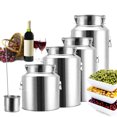 thumbnail image 3 of 88L Stainless Steel Wine Beer Barrel Drum Storage Oil Rice Tank With Handle, 3 of 4