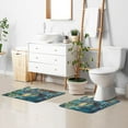 thumbnail image 5 of 2 Piece Soft Bathroom Rug Set Stained Glass Dragon Bath Mat and U-Shaped Toilet Contour Rug (16"x24"+20"x24"), 5 of 6