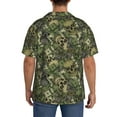 thumbnail image 5 of Sigee Green Skulls Print Men's Shirts Casual Button Down Short Sleeve Summer Beach Shirt Hawaiian Vacation Shirts Tee Shirt-XX-Large, 5 of 7