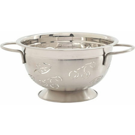 Norpro 3 qt Stainless Steel Cherry and Leaves Design Colander
