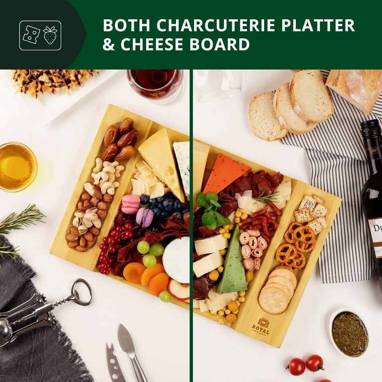 Artisanal Teak Charcuterie, Cutting, Cheese & Bread Board, Handmade, 16x12x1, for Slicing, Dicing & Food Serving