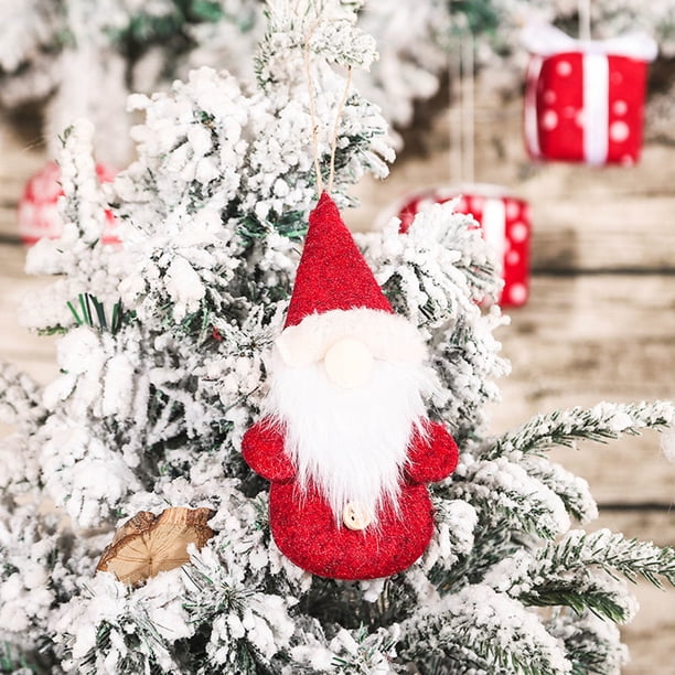 Adorno Navideño Colgante para El Pie Xihbxyly Muñeco de Rudolph Colgante para Árbol de Navidad