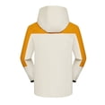 thumbnail image 4 of RYDCOT Mens Color Blocked Jacket Zip Hooded Windbreaker Coat Outdoor Workwear Hooded Casual Jacket Gold, 4 of 6