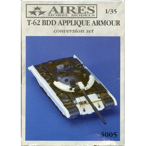 Aires 1:35 T-62 BDD Applique Armour Resin Coversion Set for Tamiya #3005