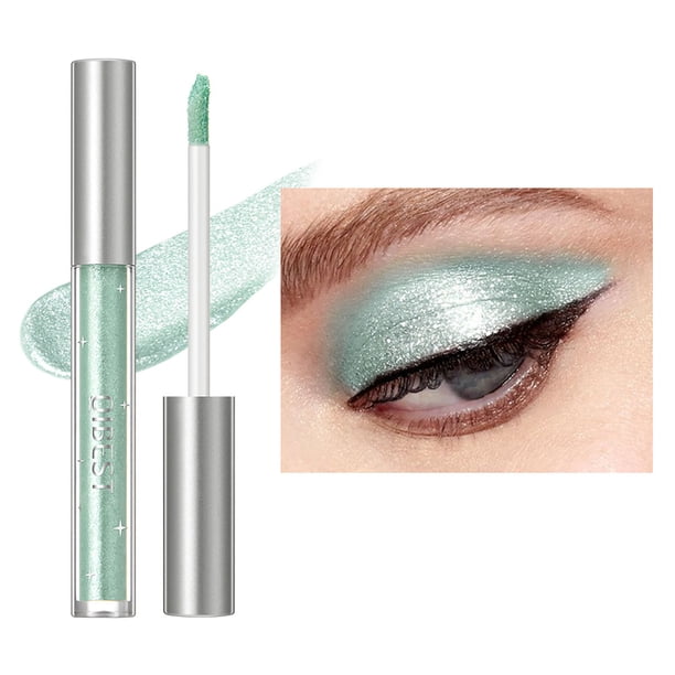 Fiudx Sombra de Ojos Líquida con Purpurina, Alto Brillo, Perla, Lentejuelas, Brillo Mate, Color Iluminador, Sombra de Ojos Líquida