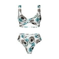 thumbnail image 4 of Daiia Watercolor Sunflower Women's Bikini Set Two Piece Swimsuit High Waisted Bikini Adjustable Straps Bikini Perfect for Beach, Pool, and Summer Vacation-Small, 4 of 9