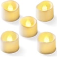 thumbnail image 2 of Homemory Paquete de 12 velas LED sin llama, funciona con pilas, más de 200 horas de velas falsas, velas votivas eléctricas LED parpadeantes para Halloween, Navidad, decoración de mesa central de boda, 2 of 4