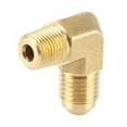 thumbnail image 3 of Adaptador de manguera de codo de rosca macho de latón de 90 grados, 4 AN a 1/8 NPT, anticorrosión, 3 of 12